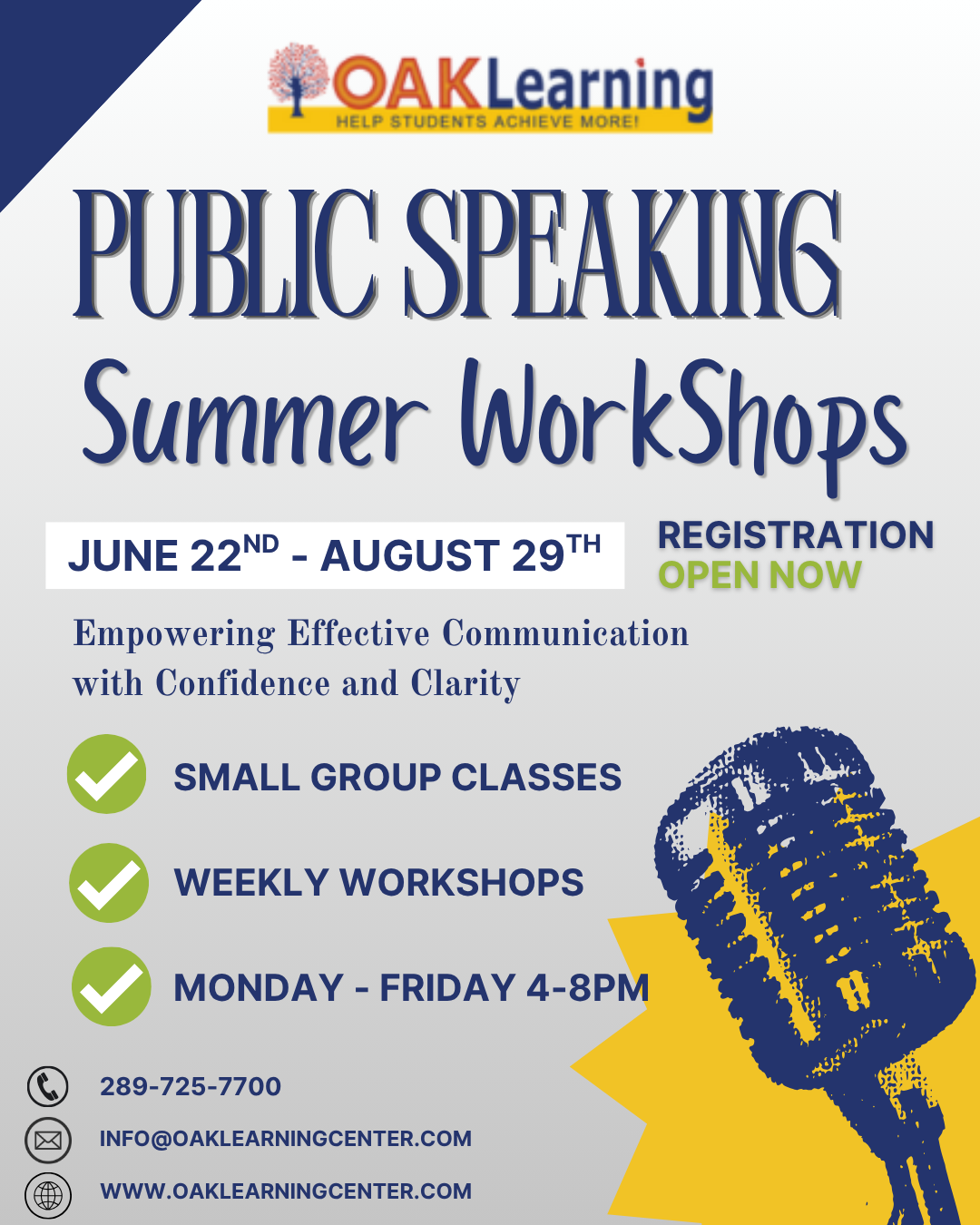 Public Speaking Workshop for Kids